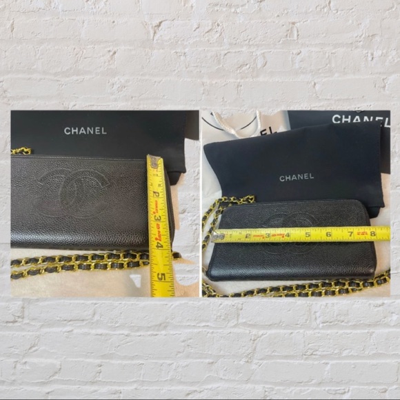 Chanel CC Caviar Leather Zip Around Long Wallet - Picture 7 of 10